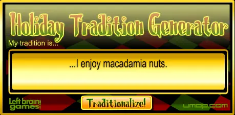 Holiday Tradition Generator