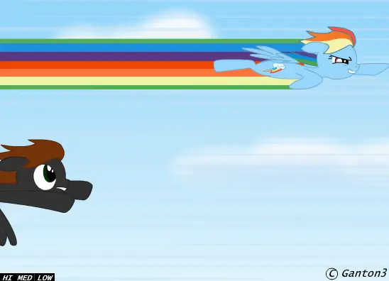 Rainbow Dash V Lightning Blaze