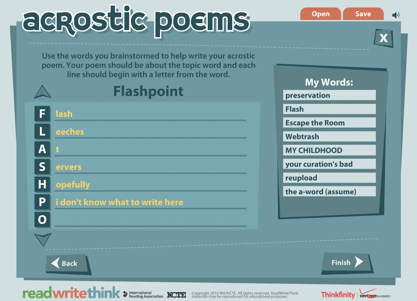 Acrostic Poems