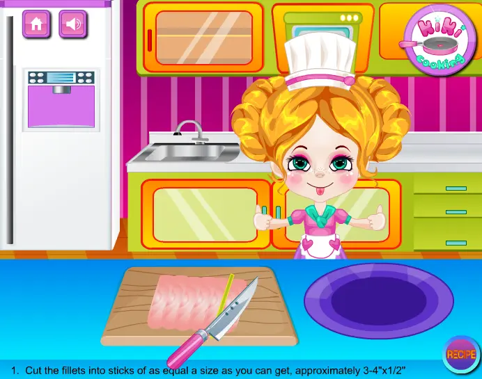 Kiki Cooking: Fish Sticks