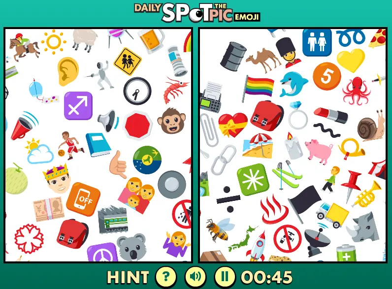 Daily Spot The Pic Emoji