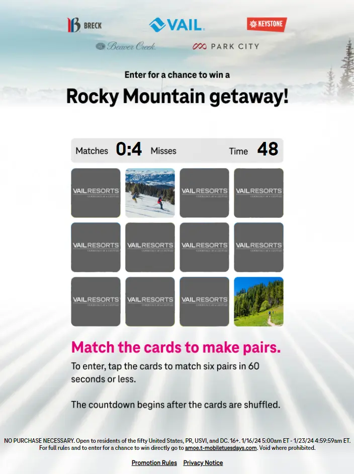 T-Mobile Tuesdays: Win a Rocky Mountain Getaway!