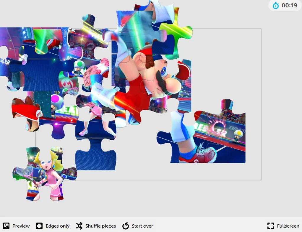 Mario Tennis Aces Online Jigsaw Puzzle