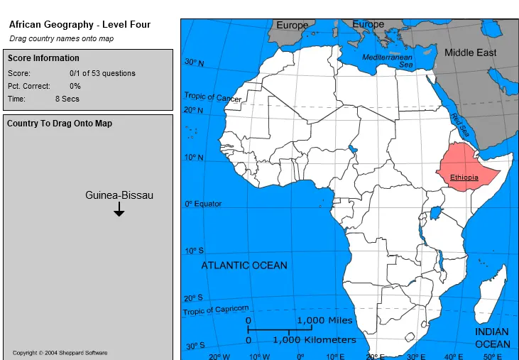 African Geography - Level Four