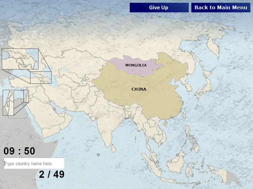 Guess Countries: Asia