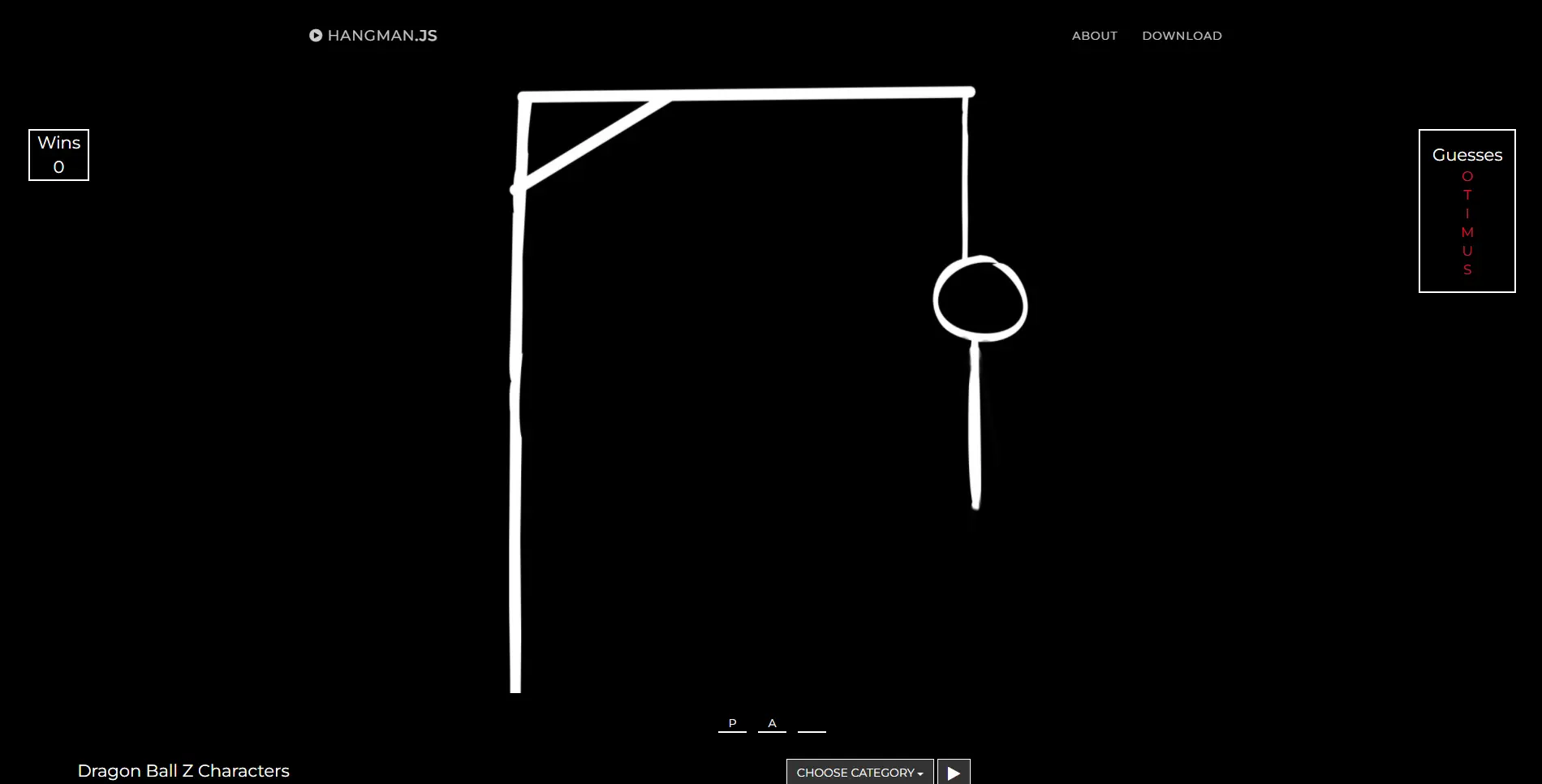 Hangman.js