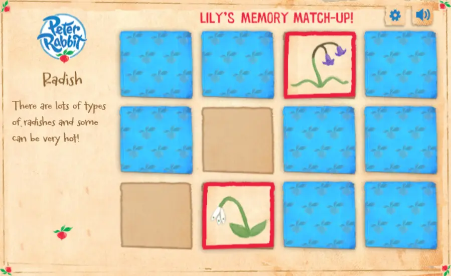 Peter Rabbit: Lily's Memory Match-Up!