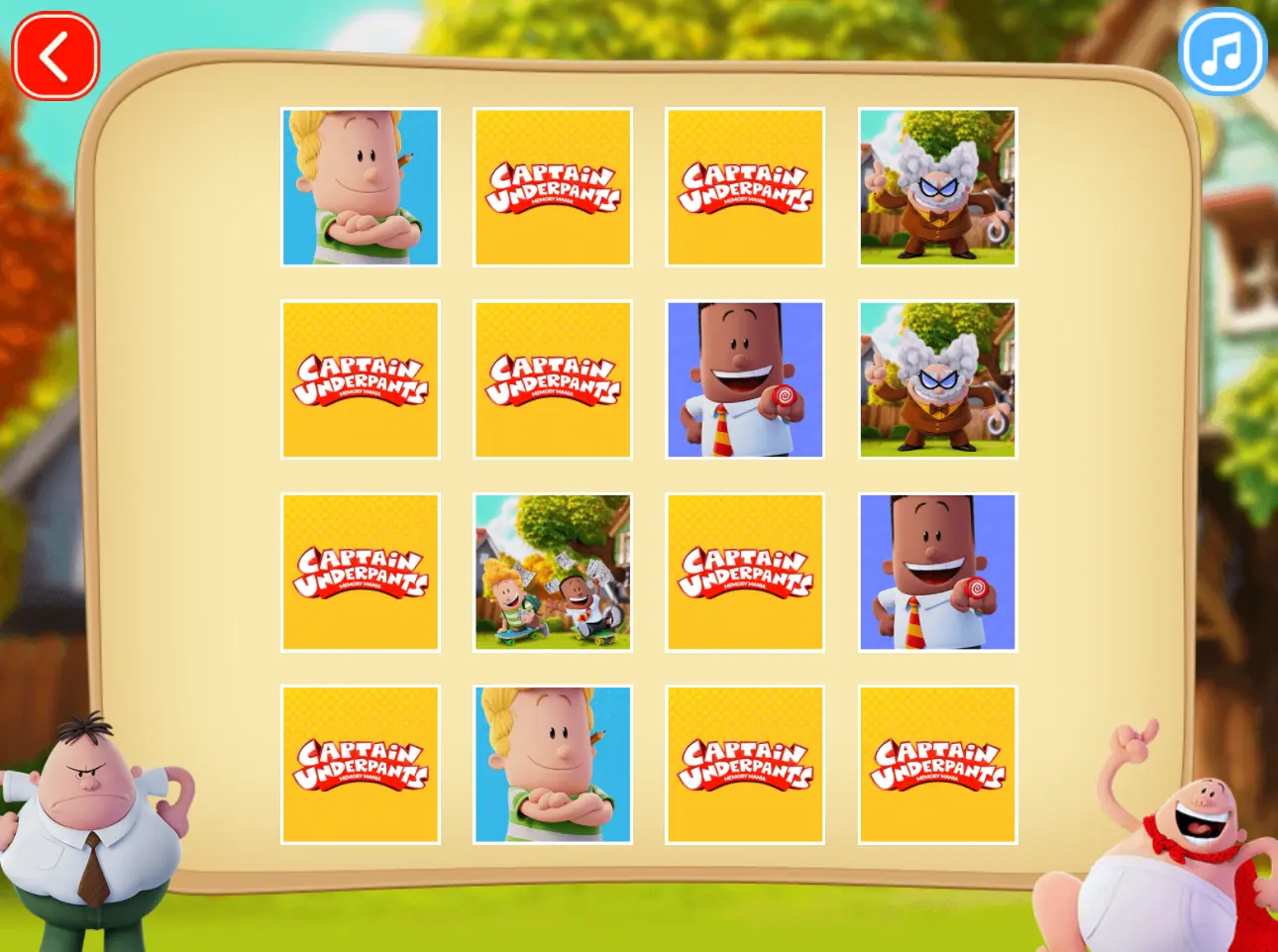 Captain Underpants Memory Mania