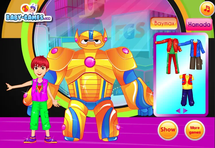 Baymax and Hamada Dress Up