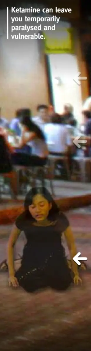 National Council Against Drug Abuse - "Rollover Girl" Banner Ad (Singapore)