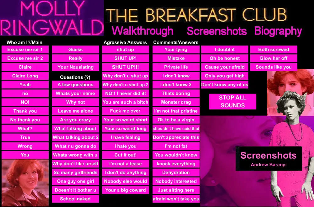 Molly Ringwald Soundboard