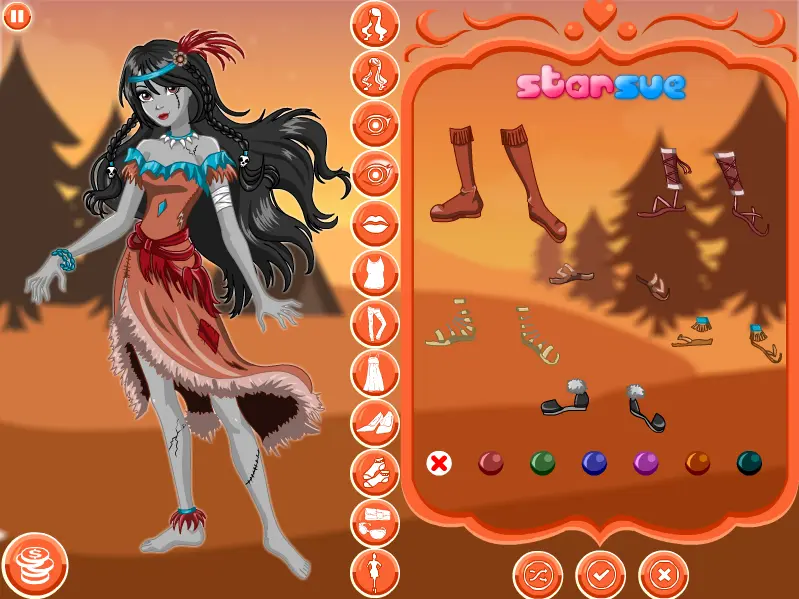 Once Upon A Zombie: Pocahontas Dress Up