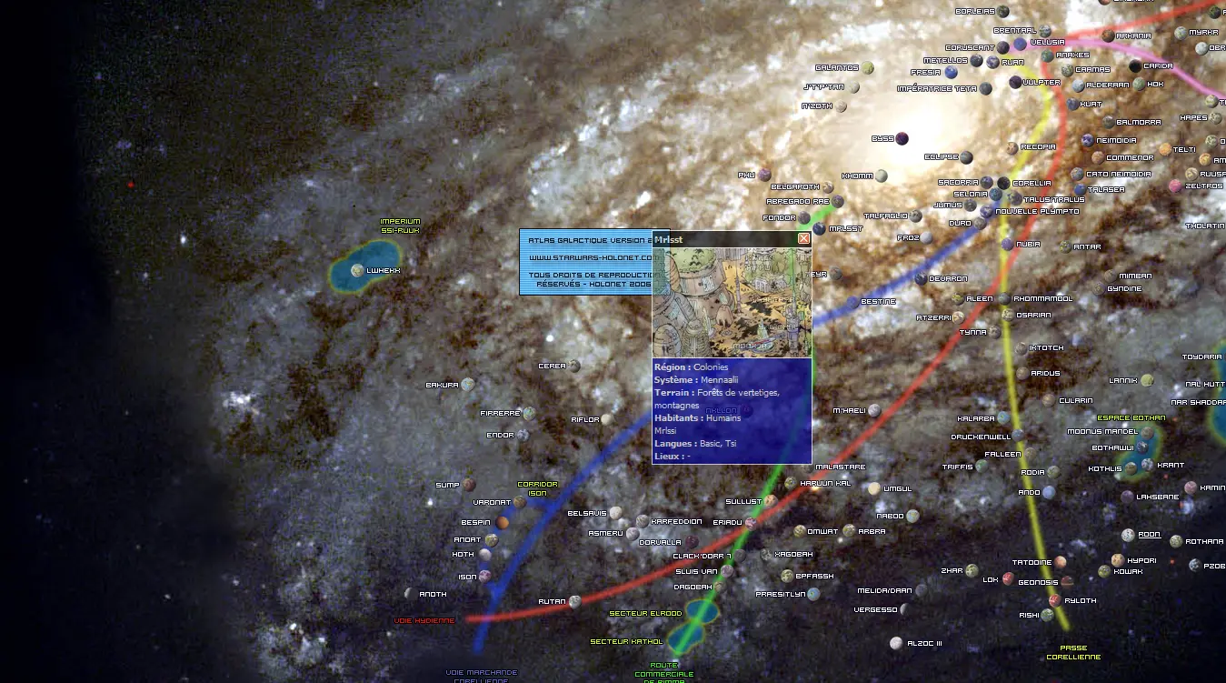 L'Atlas Galactique 2D