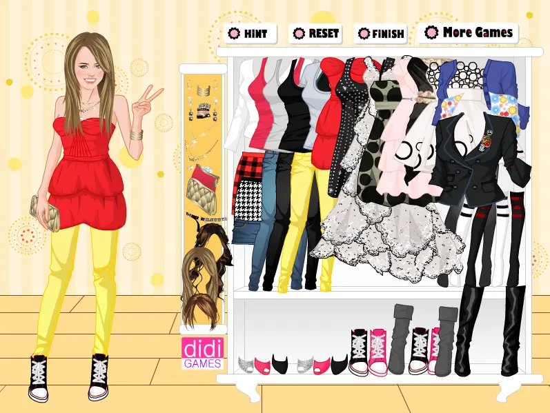 Miley Cyrus Dress Up Game