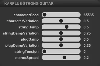 Karplus-Strong guitar