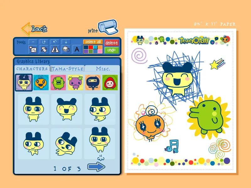 Tamagotchi: Printing Goodies