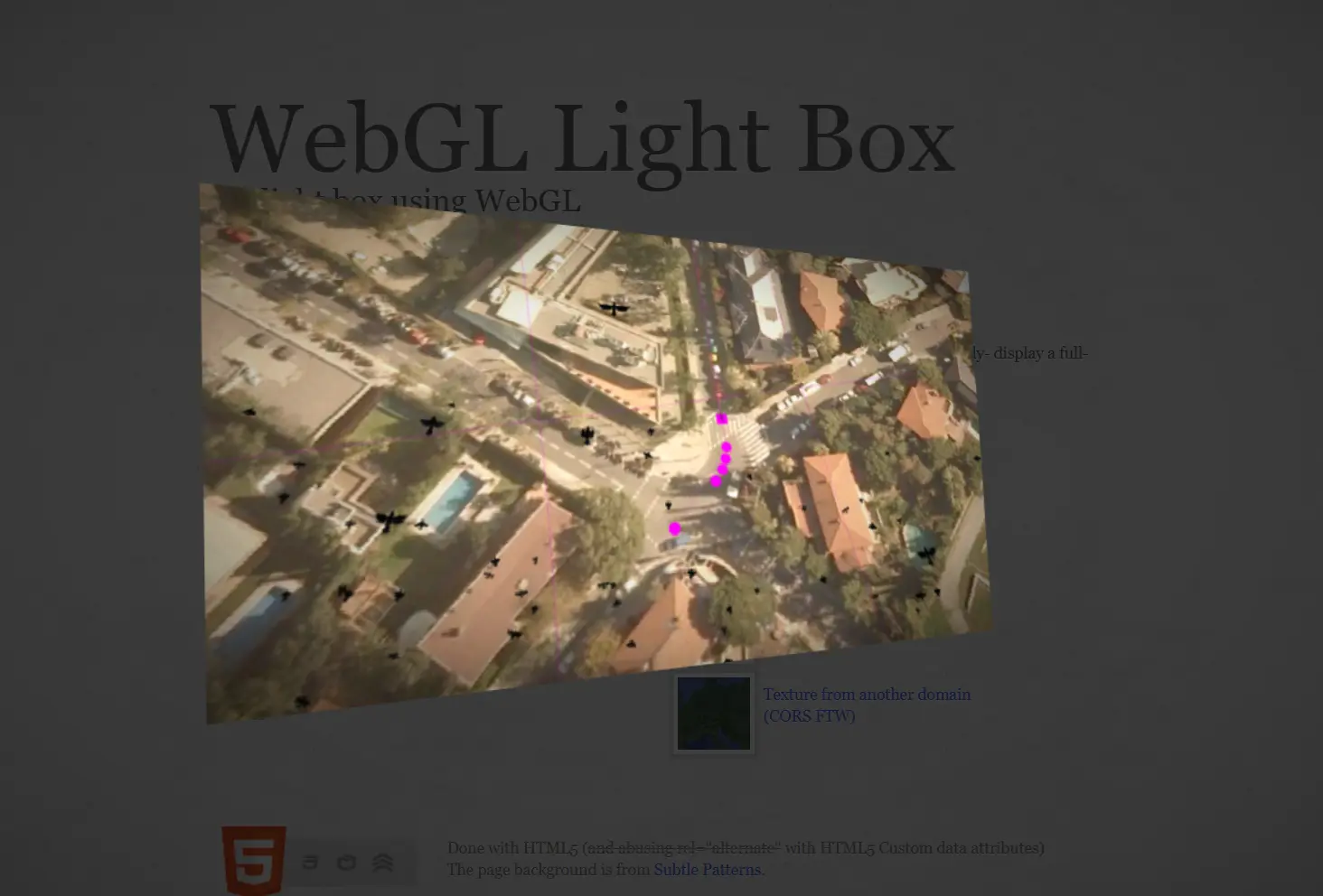 WebGL Light Box