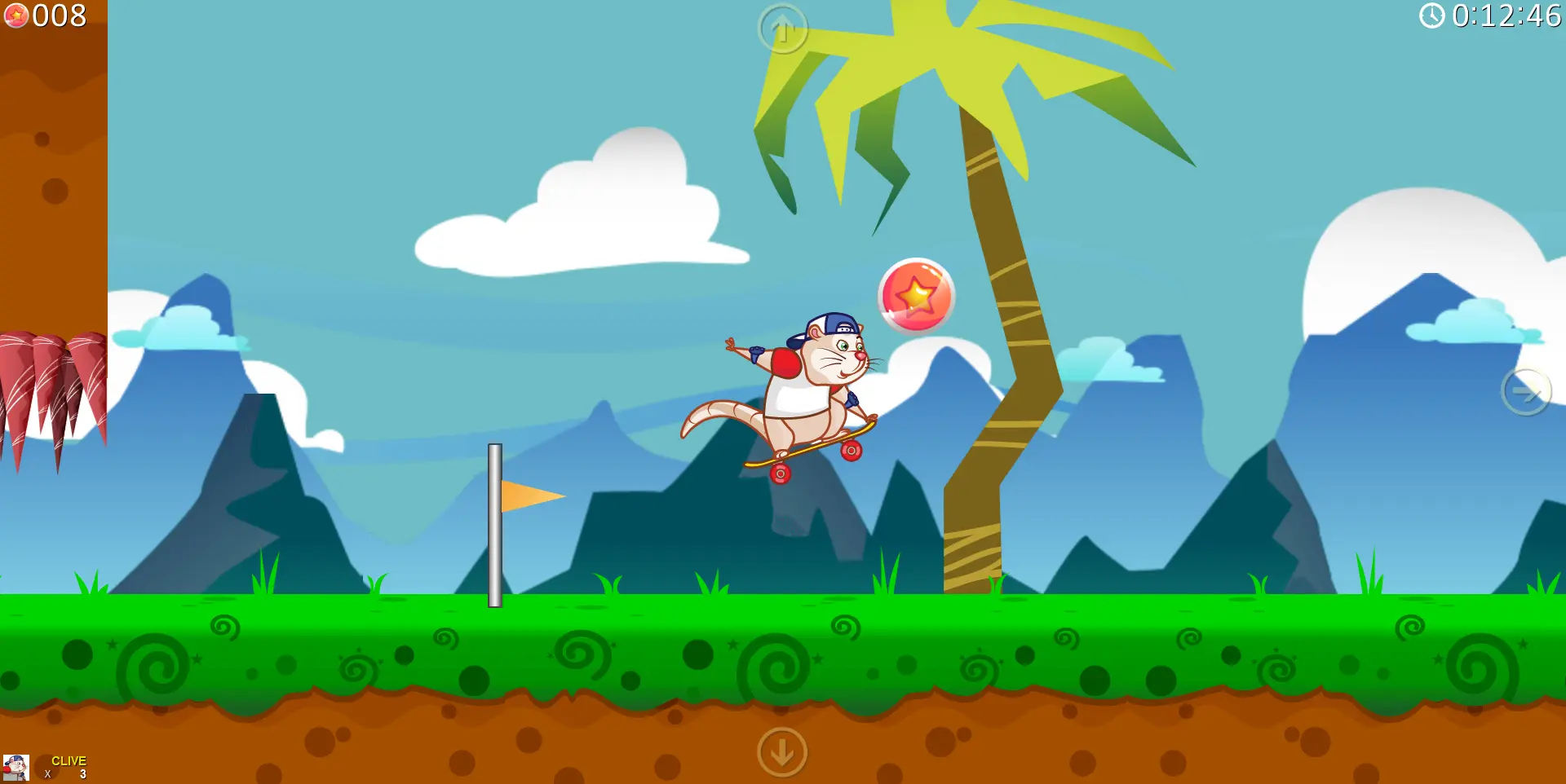 Skateboarding Clive