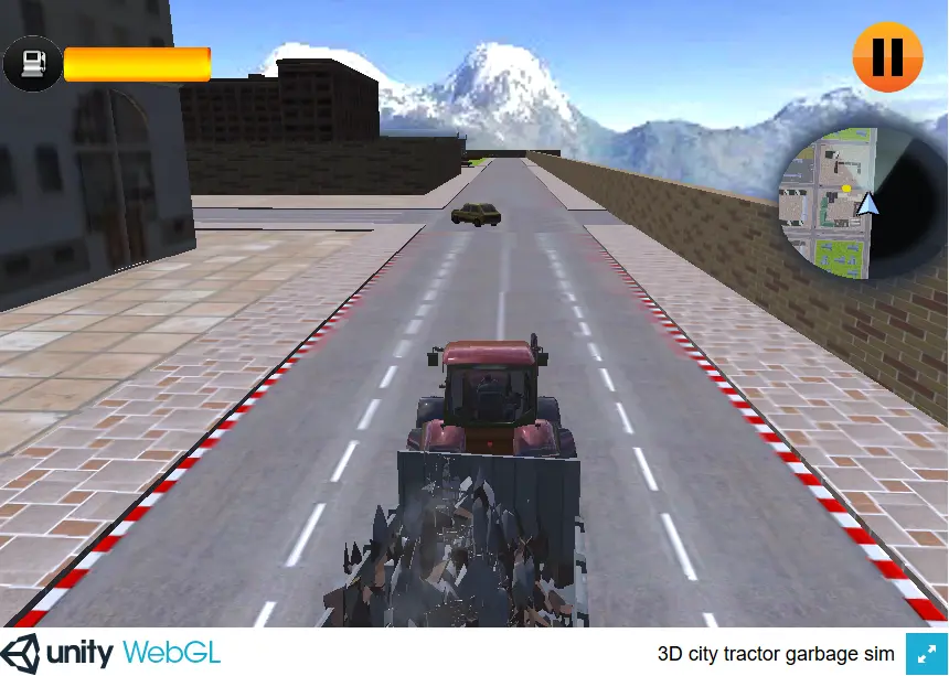 3D City Tractor Garbage Sim