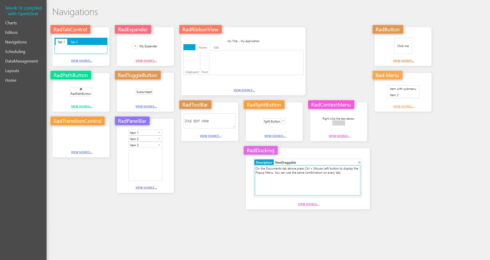Telerik UI compiled with OpenSilver