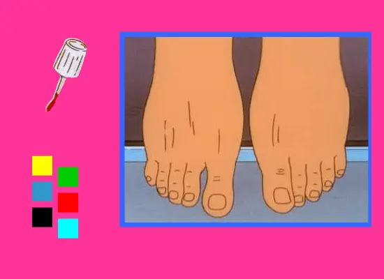 Paint Peggy's Feet