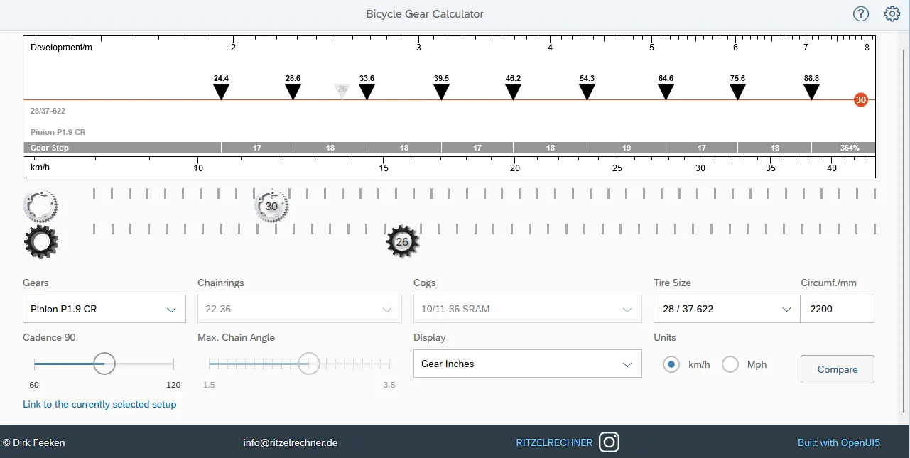 Bicycle Gear Calculator