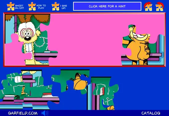 A Garfield Jumbled Jigsaw: September 2002 Logo