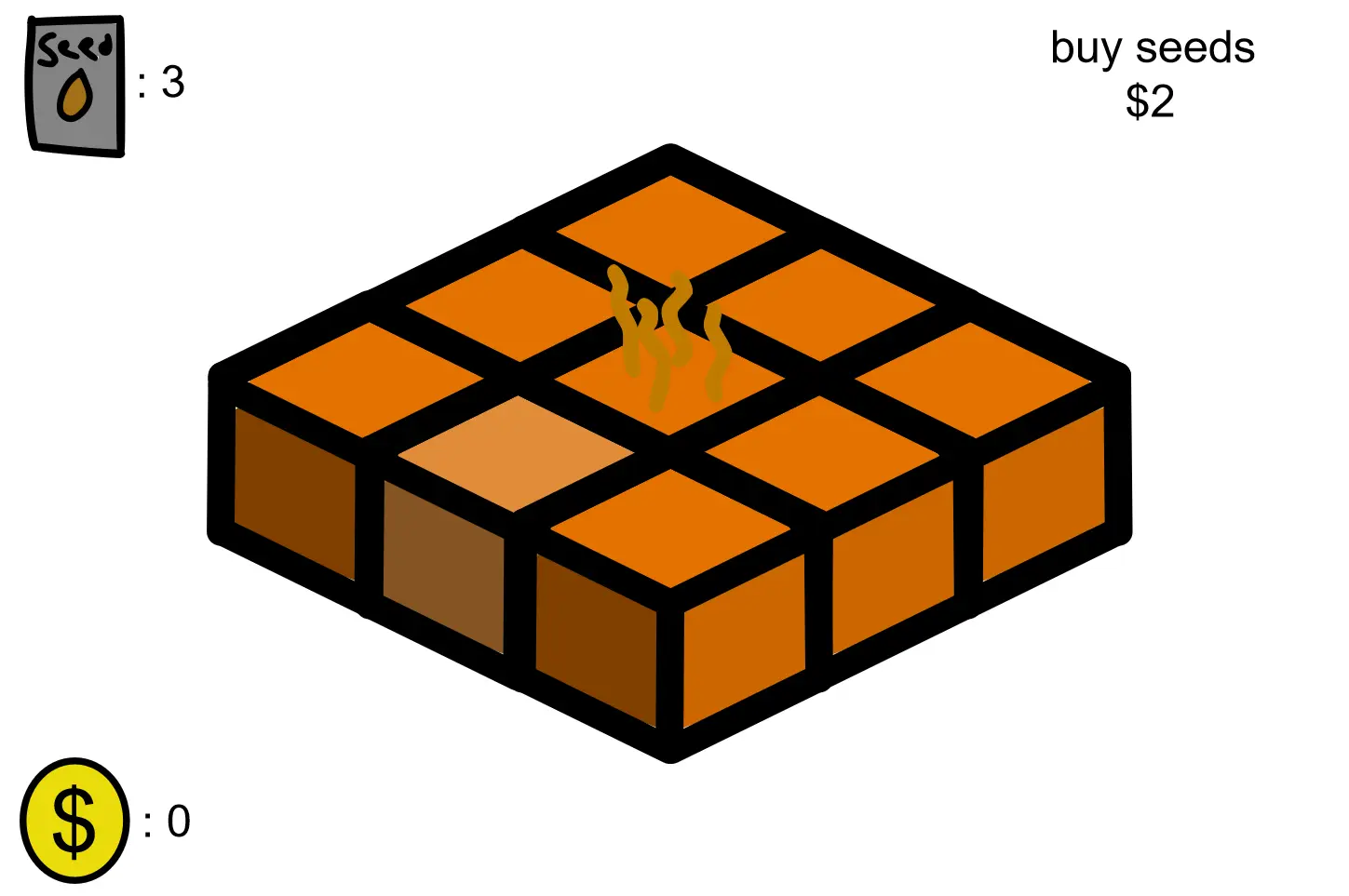 Isometric farming game
