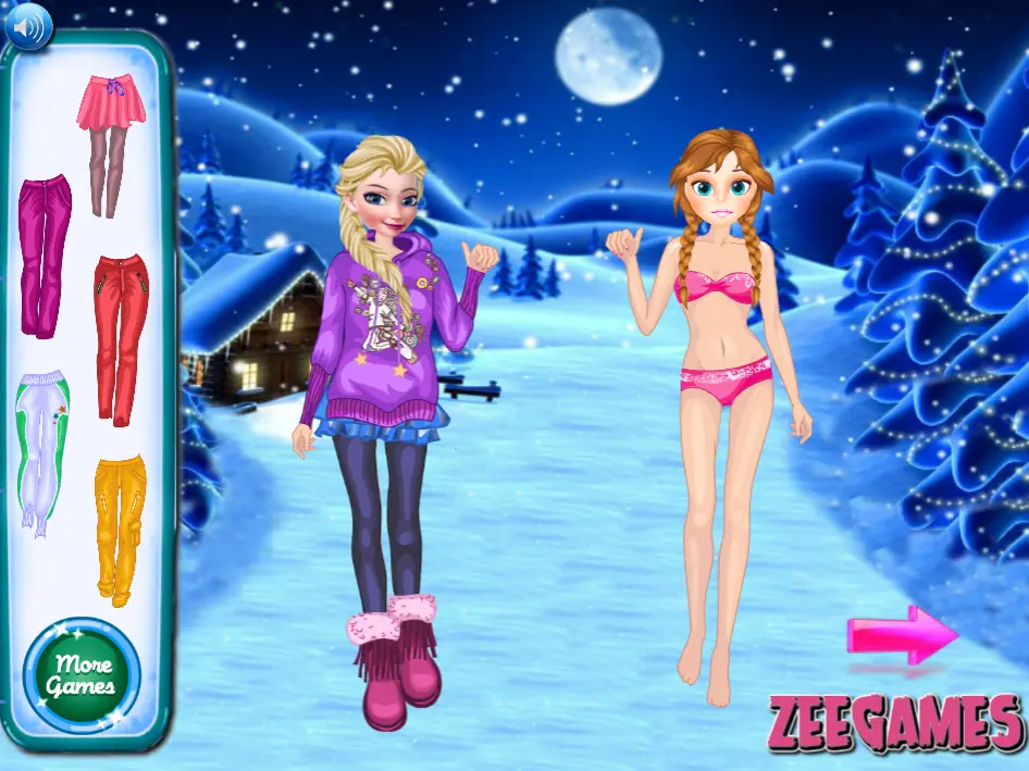 Frozen Sisters Winter Holiday