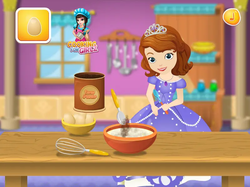 Sofia Cooking Princess Cake