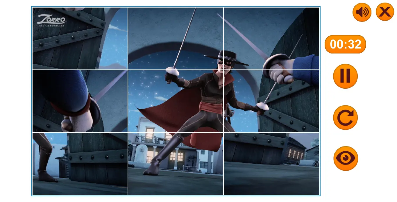 Zorro The Chronicles Puzzle Game