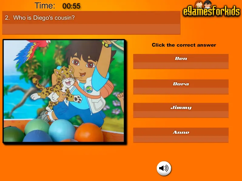 Go Diego Go Quiz