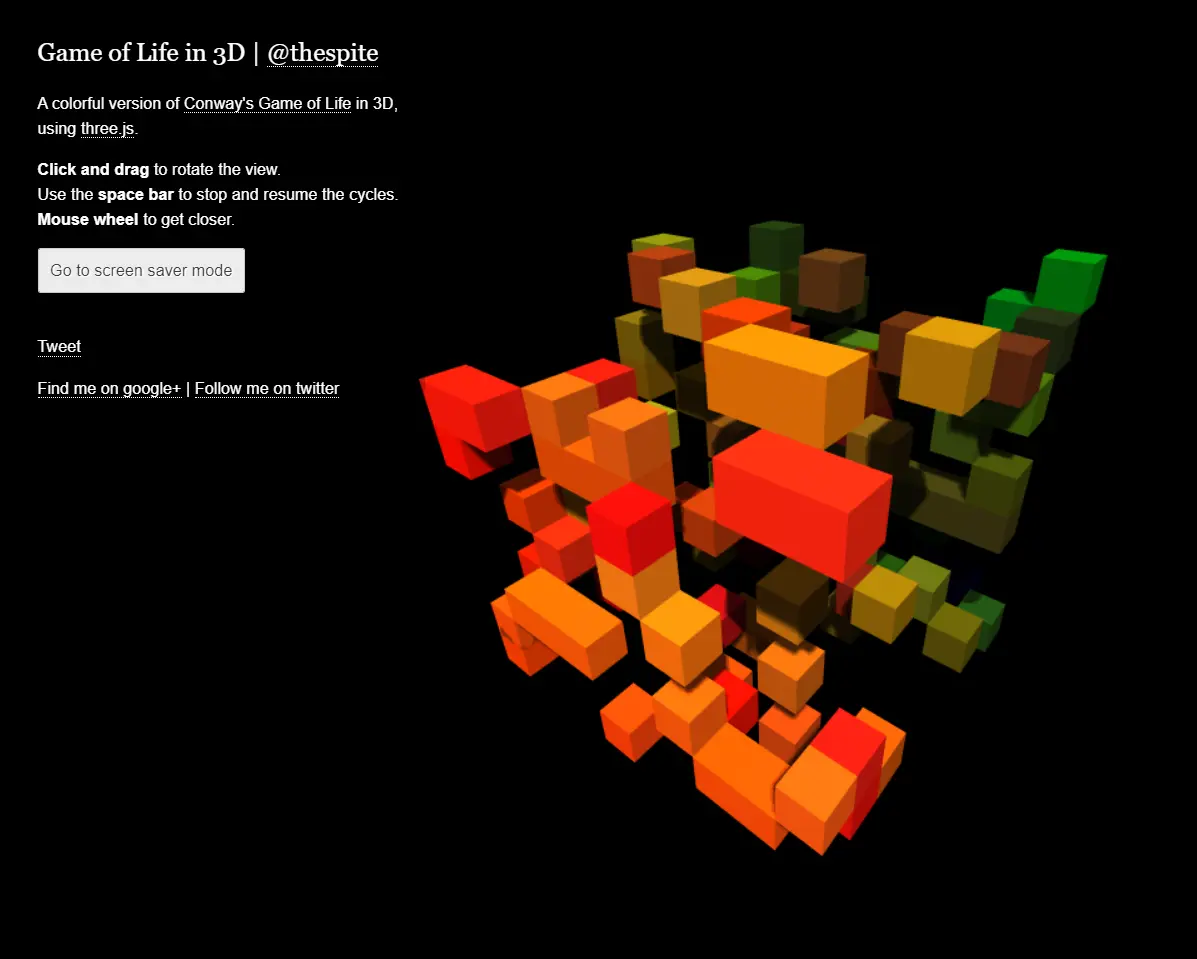 Conway's Game of Life in 3D