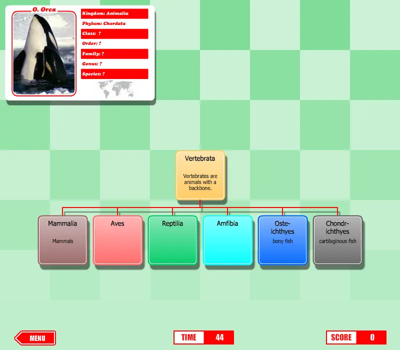 Mammals Classification Game