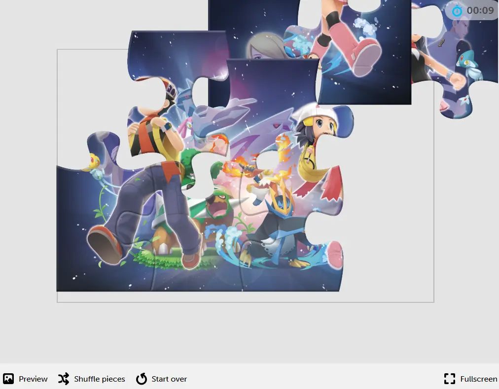 Online Puzzle Pokémon Brilliant Diamond and Shining Pearl