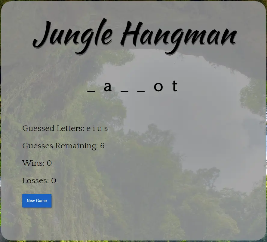 Jungle Hangman
