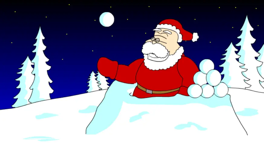 The great snowball fight