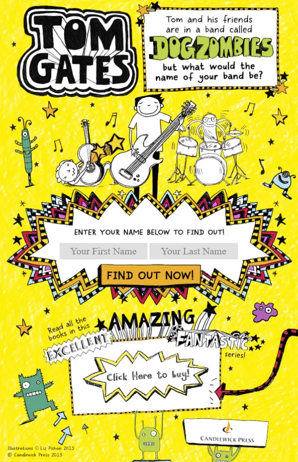 Tom Gates: Band Name Generator