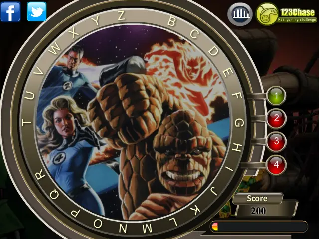 Fantastic 4 - Find the Alphabets