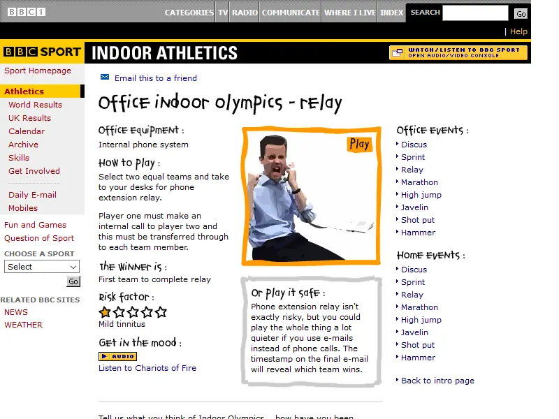 The Indoor Olympics