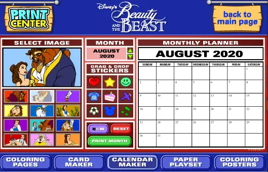 Print Center: Beauty and the Beast