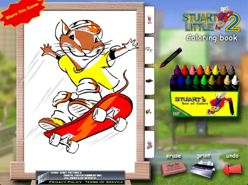 Stuart Little 2 Coloring Book
