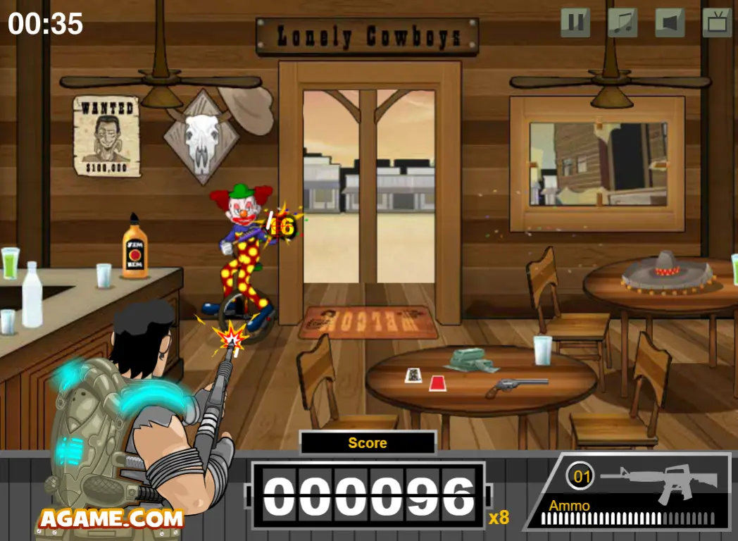 Clown Carnage: Shooter Game