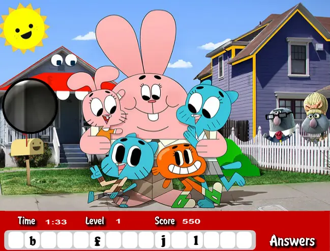 Gumball Hidden Letters