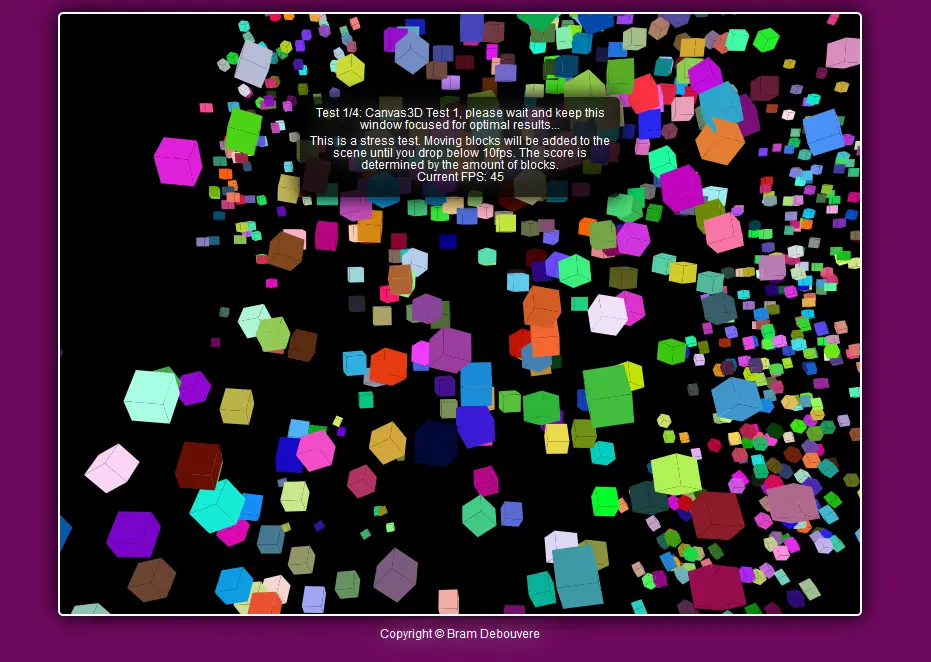 BMark - A HTML5 3D Bechmark