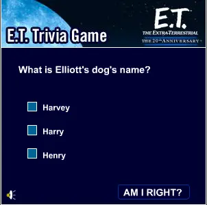 E.T. Trivia Game