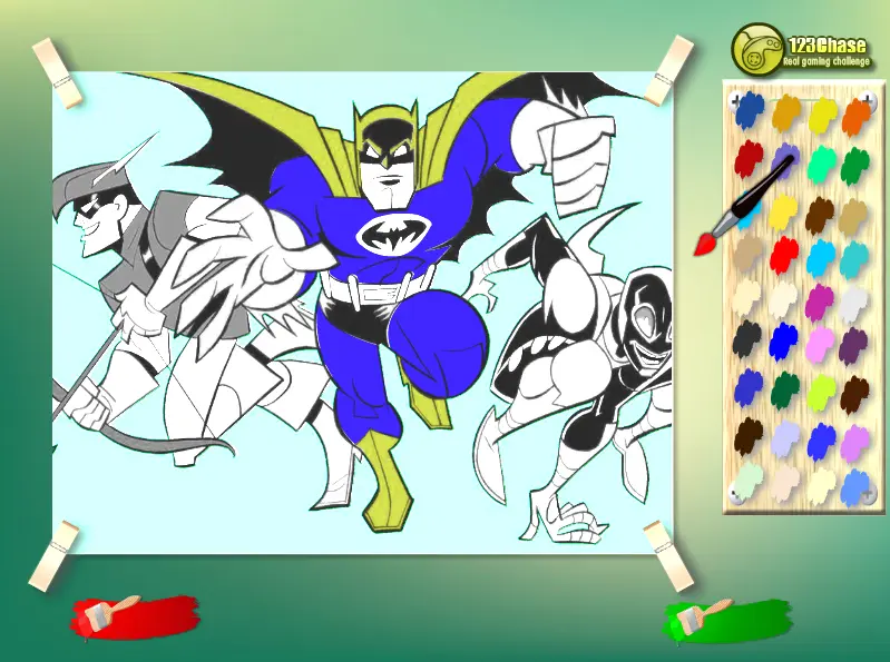Batman and Robin Kids Coloring