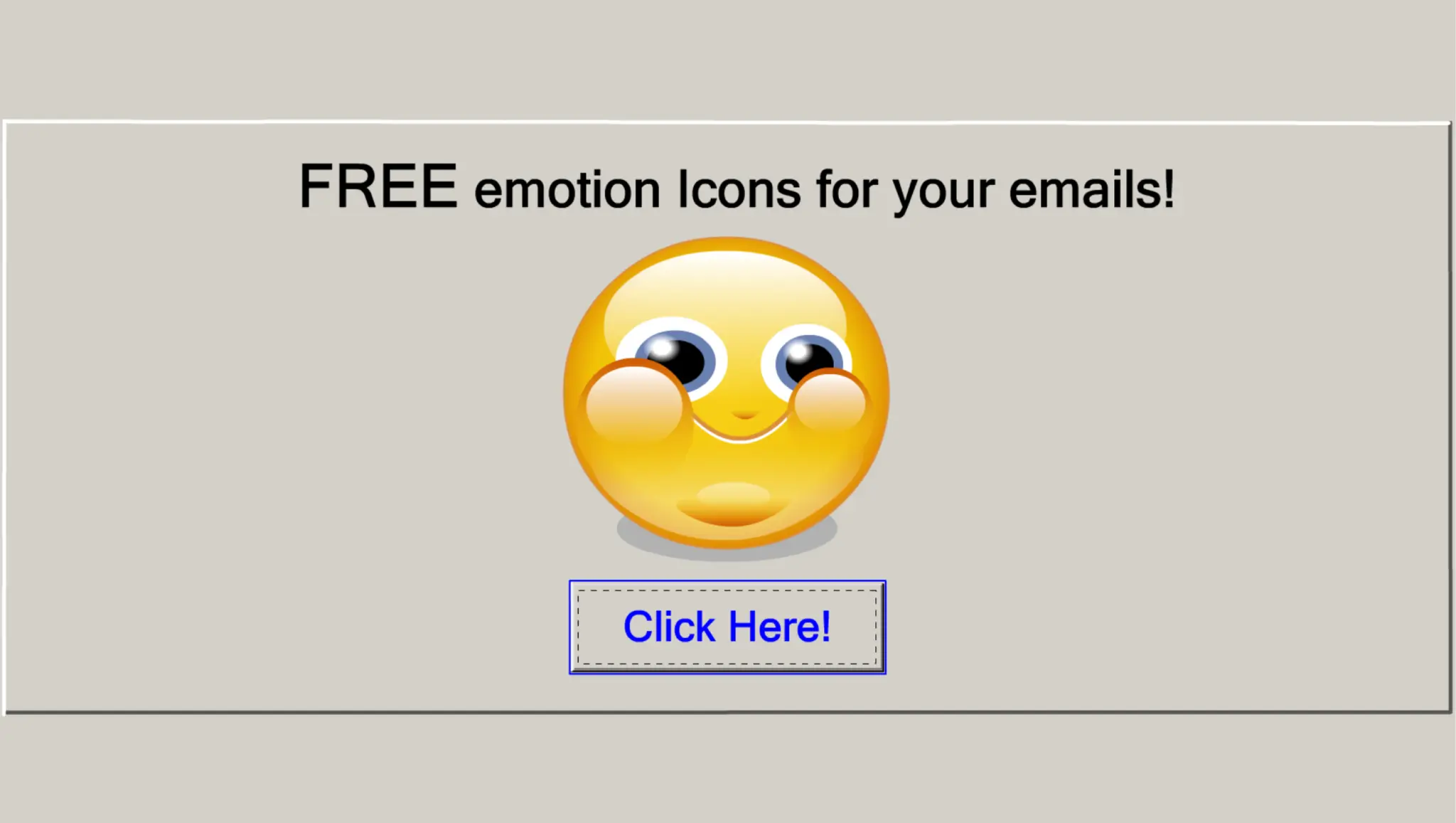 FREE emotion Icons for your emails! Banner Ad