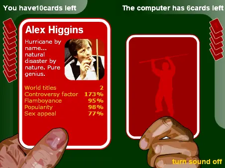 Dennis Taylor's Snooker Trumps