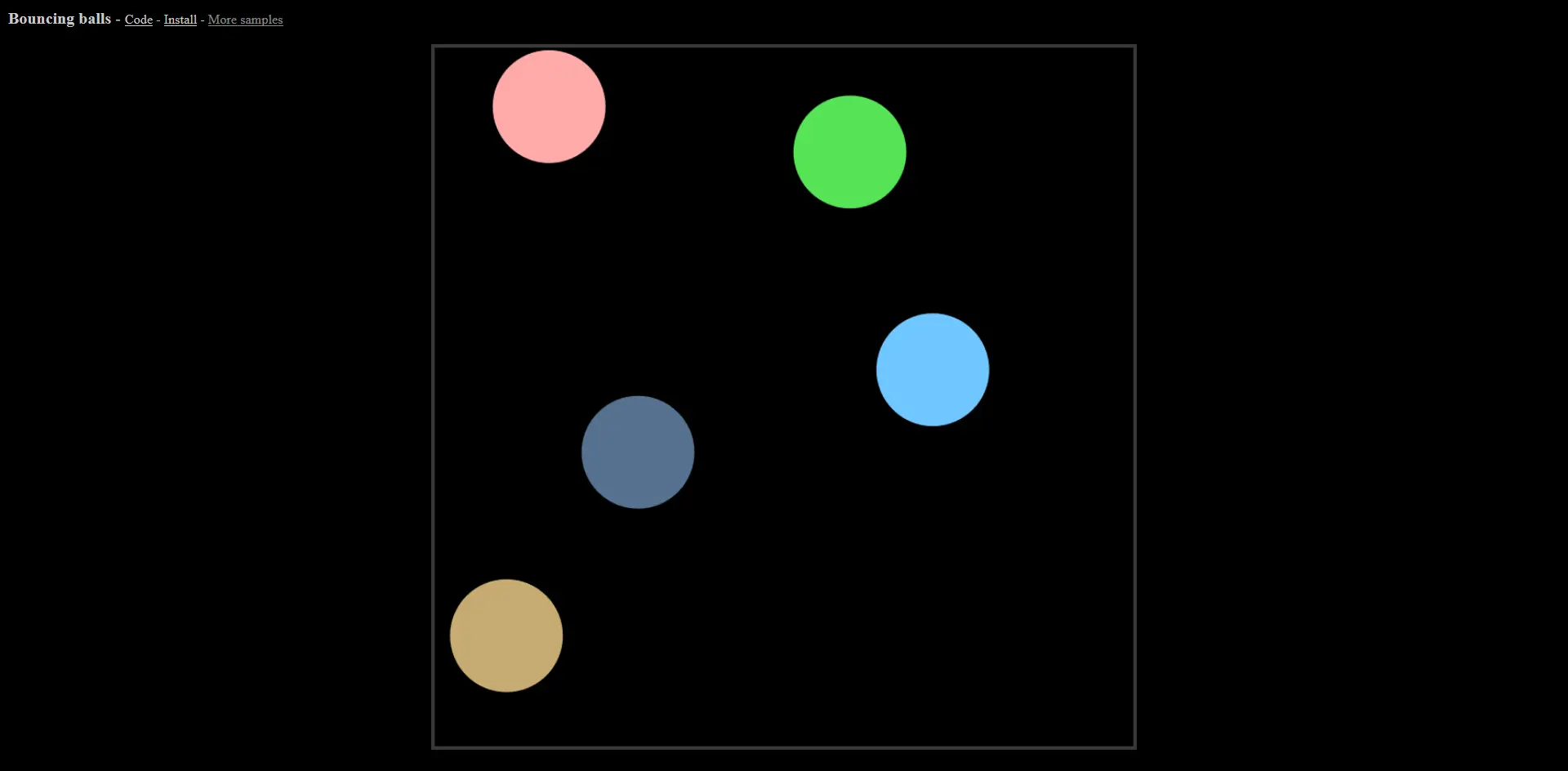 Bouncing balls